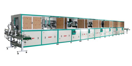 درمان سطح پلاسما سطل پلاستیکی سطل گرد ماشین چاپ صفحه نمایش کاملا خودکار 18pcs/Min