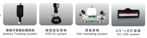 3 Color SR1238 Automatic  UV Screen Printing Machine With LED-UV Curing and Hot-stamping