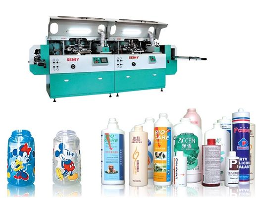 پلاستیک شیشه ای فلزی قابل اجرا به طور کامل اتوماتیک صفحه چاپ 85pcs/min