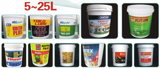 چاپگر صفحه نمایش اتوماتیک 5-30 لیتر با سطل گرد برای سطل 12 رنگ