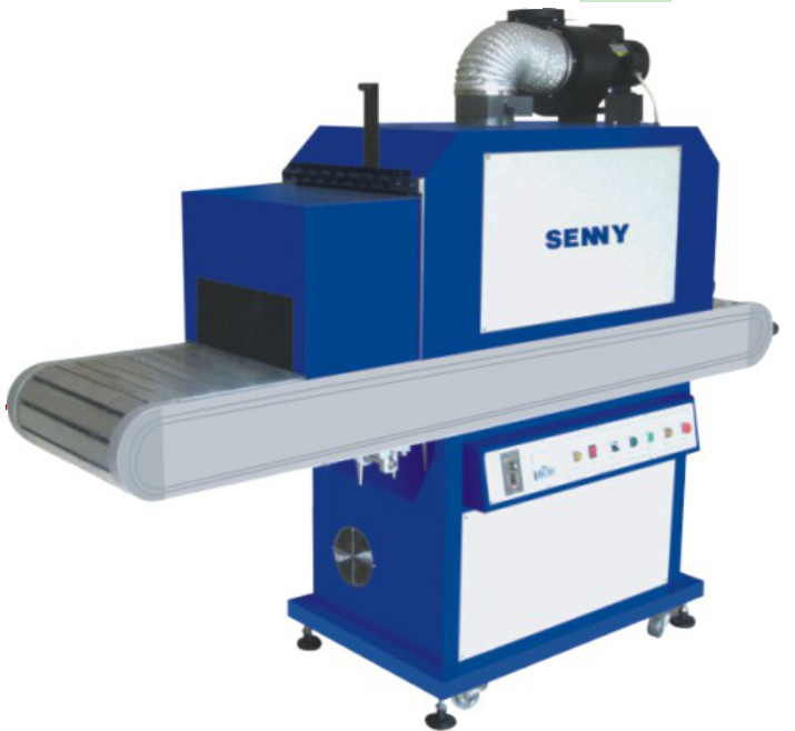 دستگاه خشک کن UV200RF برای ظروف پلاستیکی با نوار نقاله استیل ضد زنگ