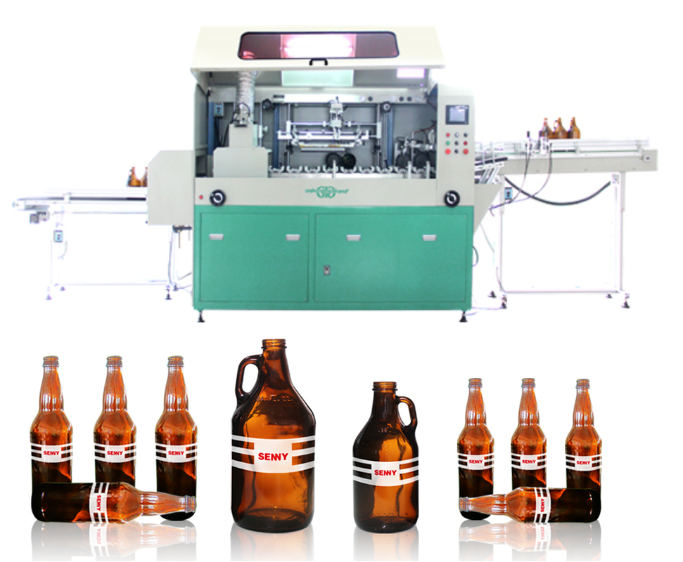 Fully Automatic Screen Printing Machine with PLC Control Touch Screen Display and 1 Year Warranty for High-Speed Glass Bottle Printing
