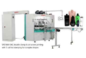 6 ایستگاه 25pcs/min دستگاه چاپ صفحه چند رنگ ISO For Cap